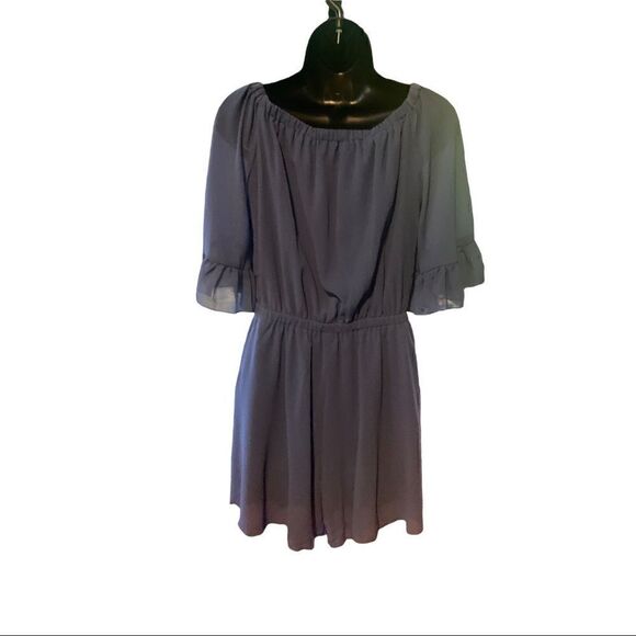 Blue Flowy Romper   - Picture 3 of 4